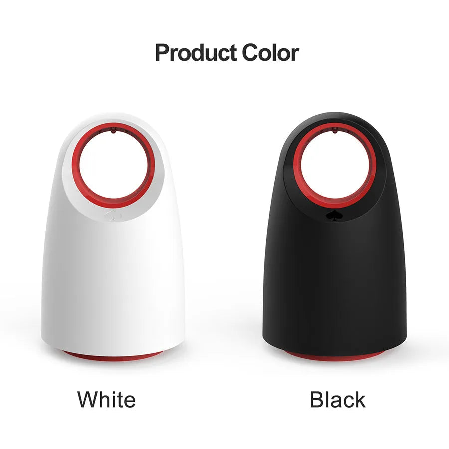 Black or white USB-powered mosquito killer with LED light for indoor insect control
