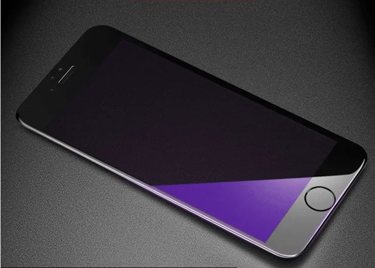 PhoneX 8 7 6s Plus 3D carbon fibre soft edge tempered glass screen protector film for iPhone front panel