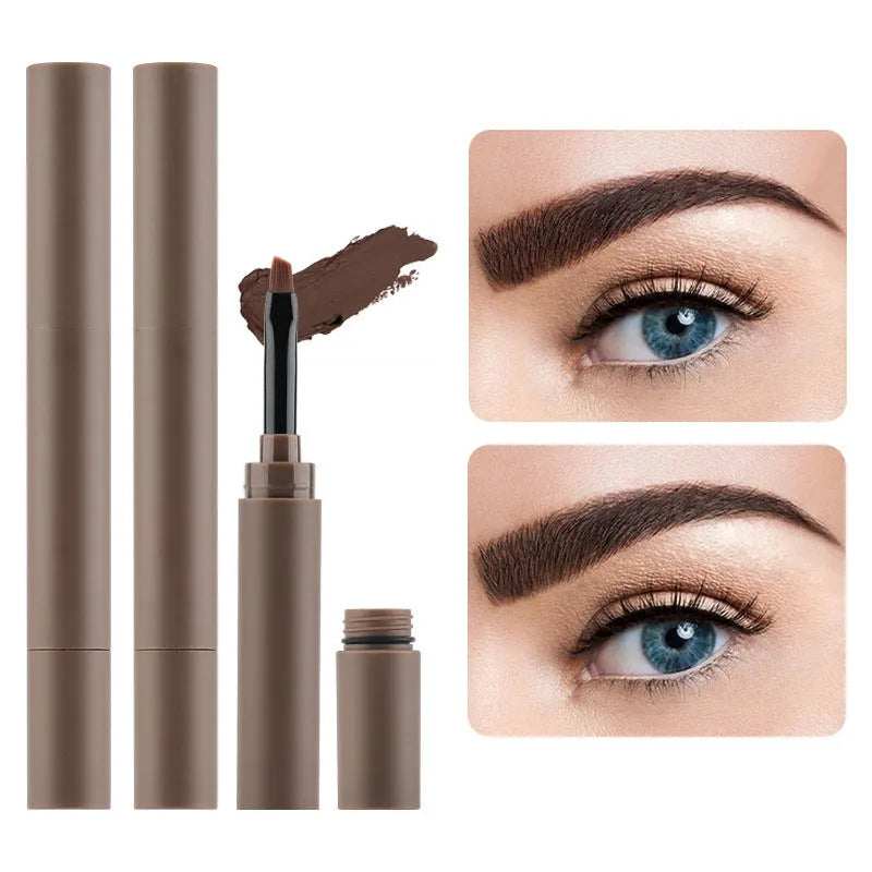 Double-headed eyebrow cream showing pencil and powder ends in one of five colour shades.