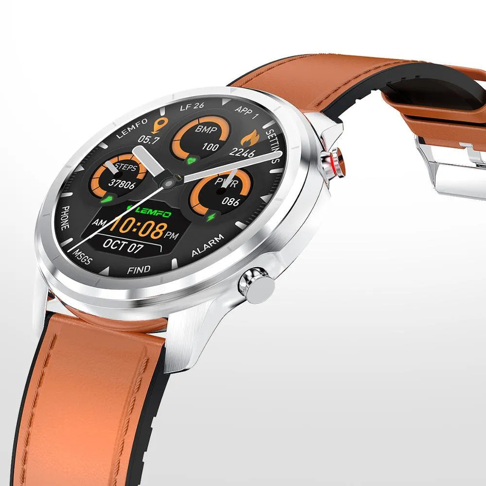 LEMFO LF26 smart fitness bracelet with 1.3-inch touch screen shown in Black colour
