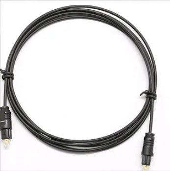 OD2.2 optical digital audio cable with PVC jacket shown in multiple available lengths