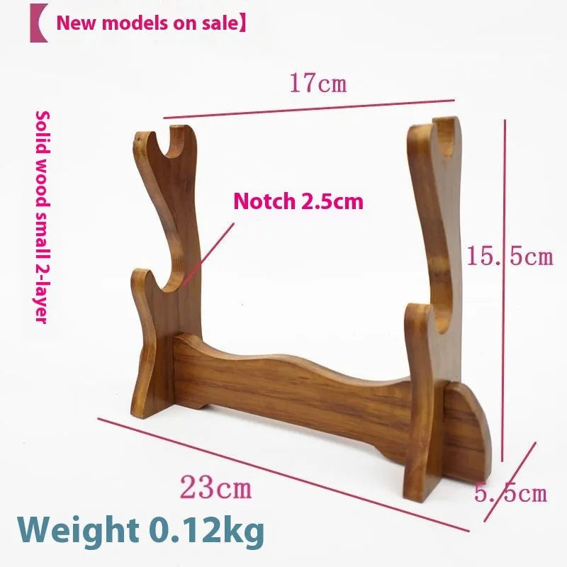 Handmade wooden wall bracket with multiple shelf layers in a Chinese decorative style