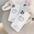 Soft silicone mobile phone case with a cartoon Korean bear design for iPhone 6 and 6s.