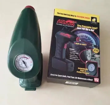 Portable car electric air pump with motor components for tyre inflation