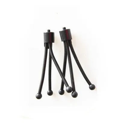 Small black iron frame mini tripod with ball head, shown collapsed to 110mm next to a mobile phone.
