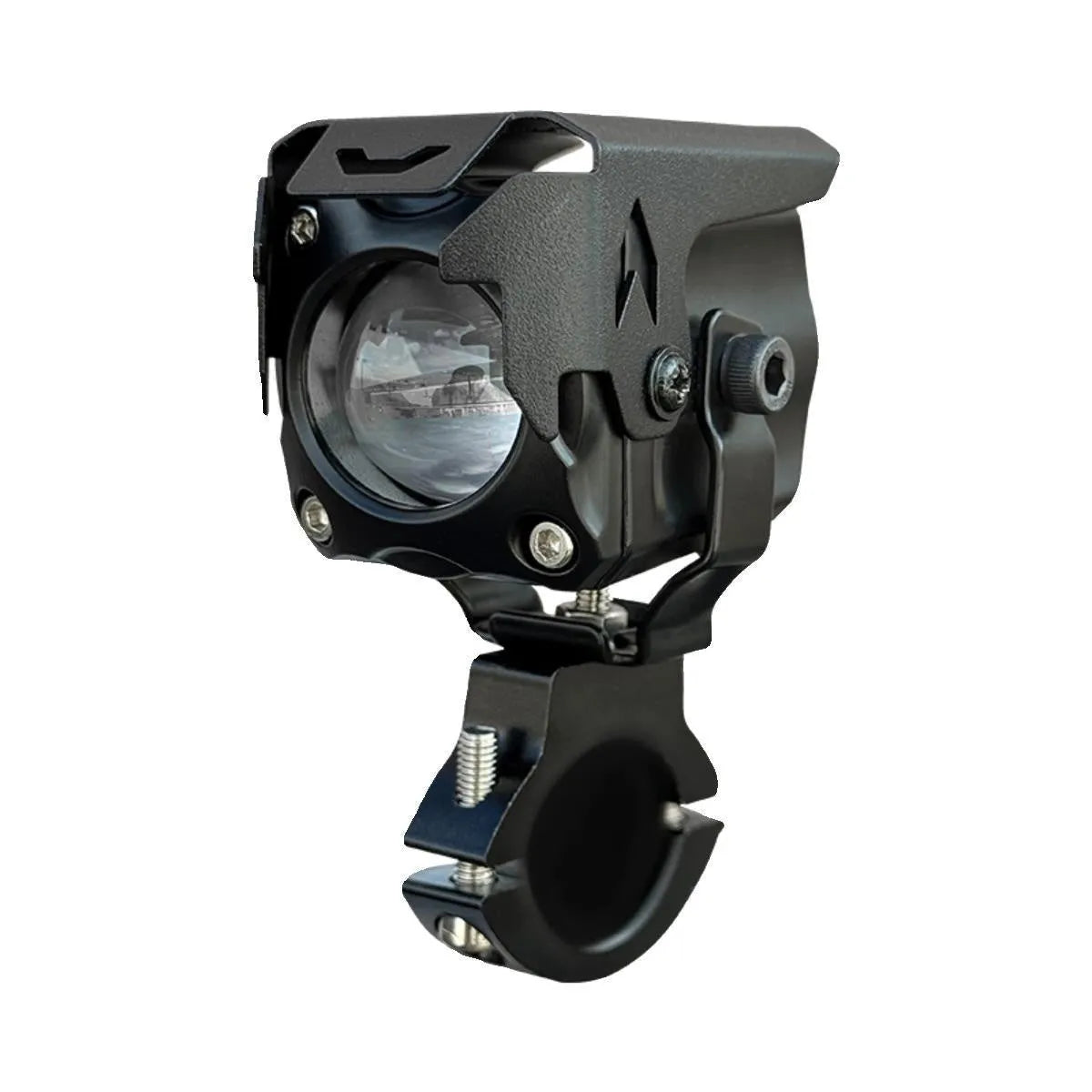 Motorcycle LED spotlight kit with tangent lens for electric vehicle modifications