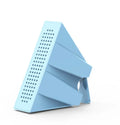 Mini desktop phone amplifier bracket for iPhones in black, blue, pink and orange colour options