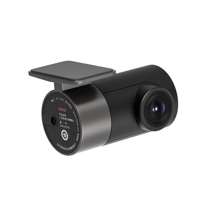 Midrive FC01 4K HD rear camera in car, black, with wide-angle lens and mounting accessories