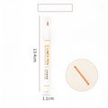 Two-colour highlighter pen with 0.5mm tip for student revision notes