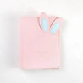 Cute bunny mini photo album in pink, blue, or white with 16 pages for 3-inch photographs