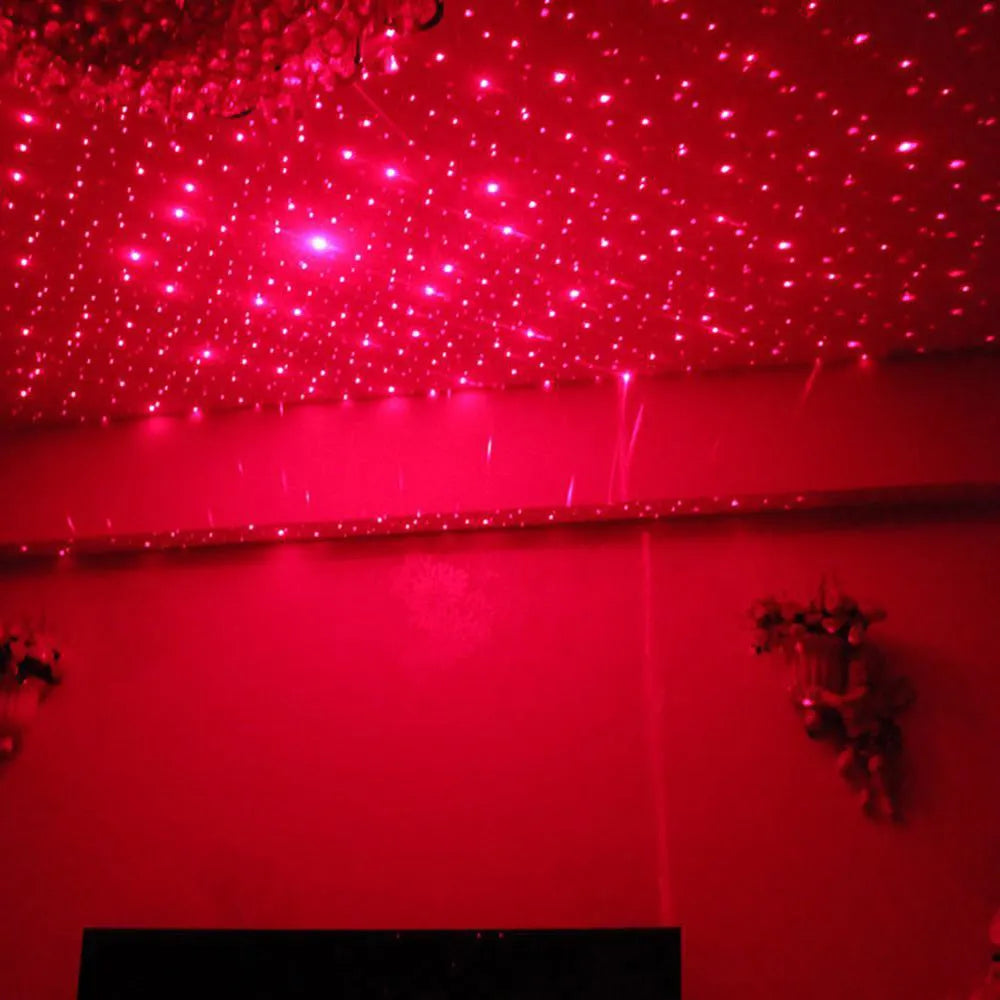 Car ceiling voice control starlight LED light with breathing mode green purple red