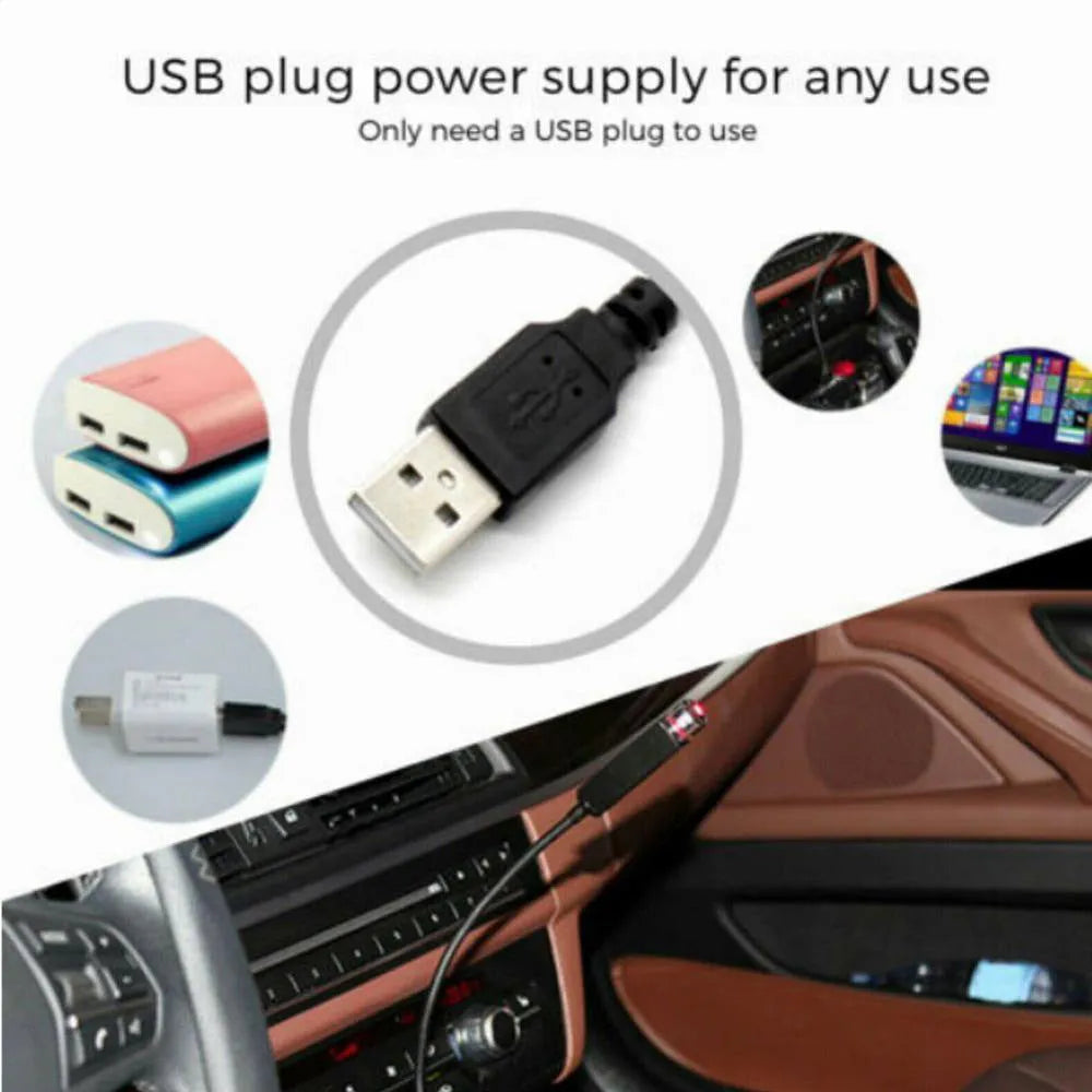 Car ceiling voice control starlight LED light with breathing mode green purple red