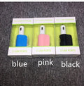 Black dual USB car charger with cigarette lighter plug and two USB ports