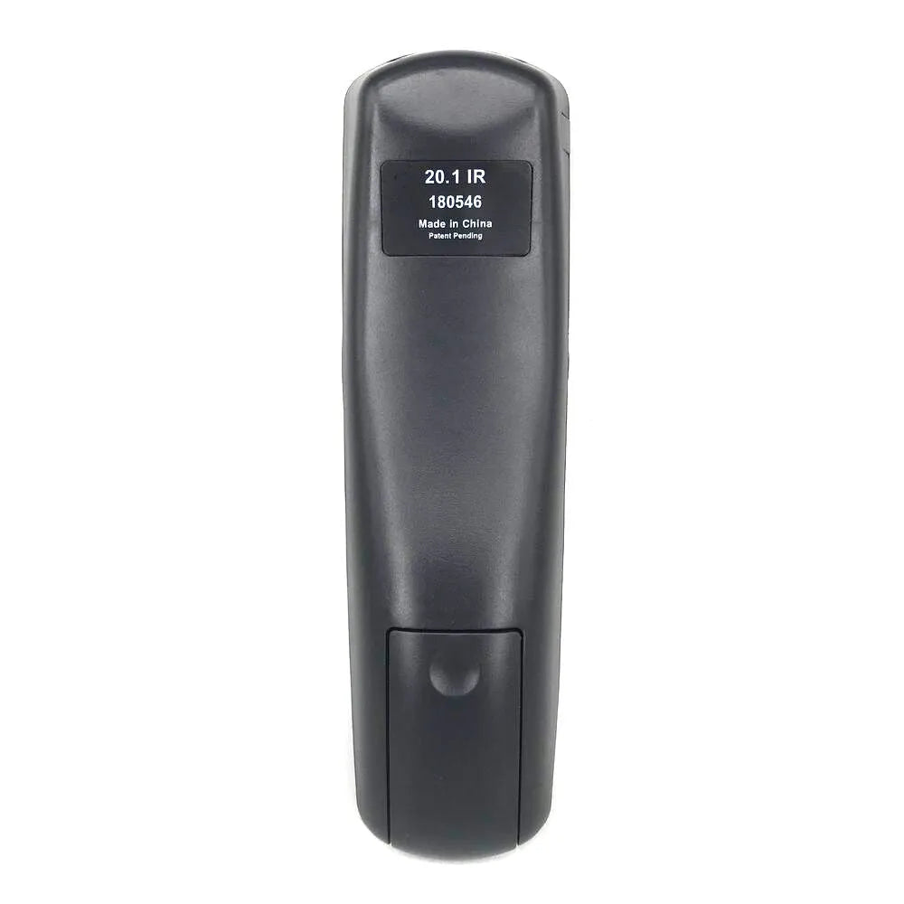 Black universal remote control for DISH Network satellite TV BOX with flat design and standard button layout