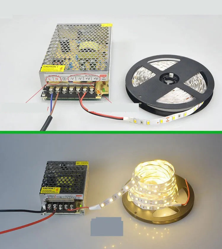 12V rectangular patch LED soft light strip for supermarket shelf and counter lighting.