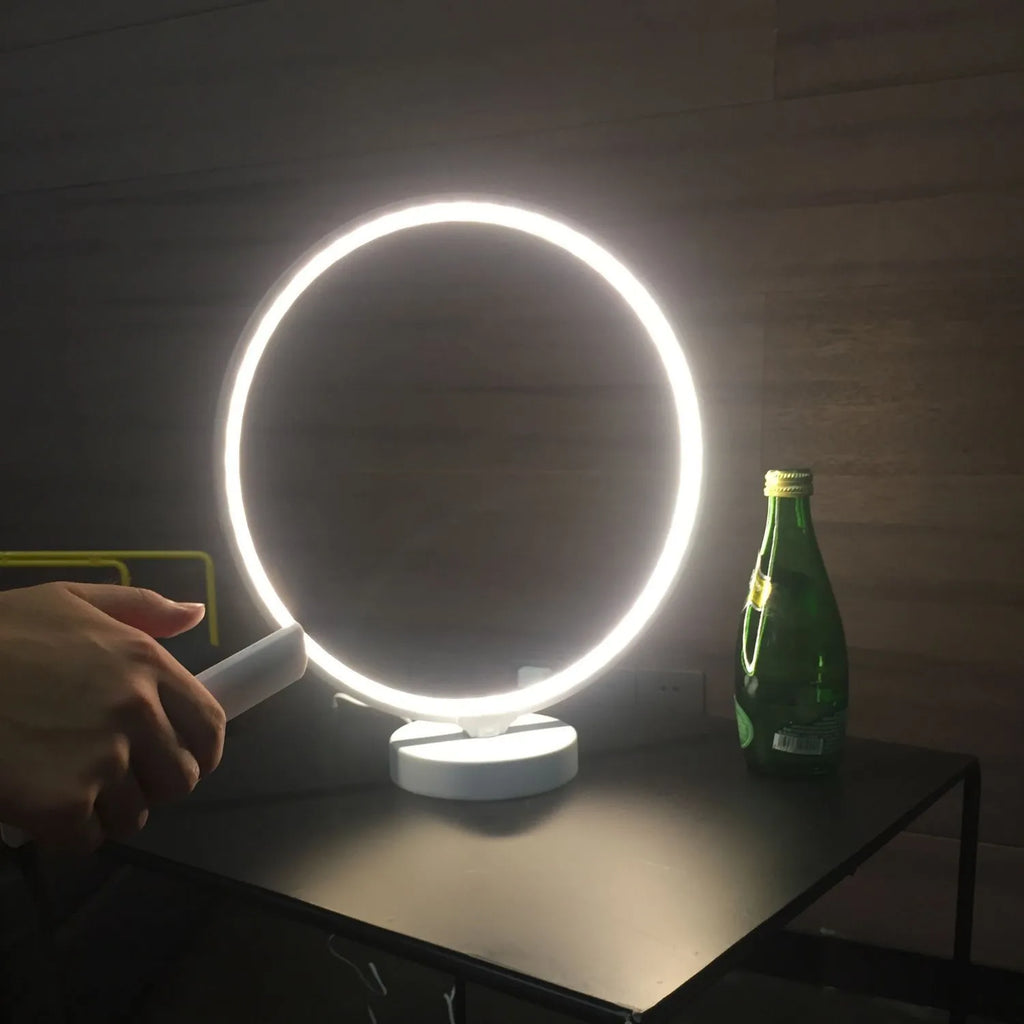 30 cm white full moon lamp with remote control on table surface showing detailed moon texture
