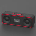 Wireless Bluetooth speaker subwoofer with radio TWS 218 dual speakers in black