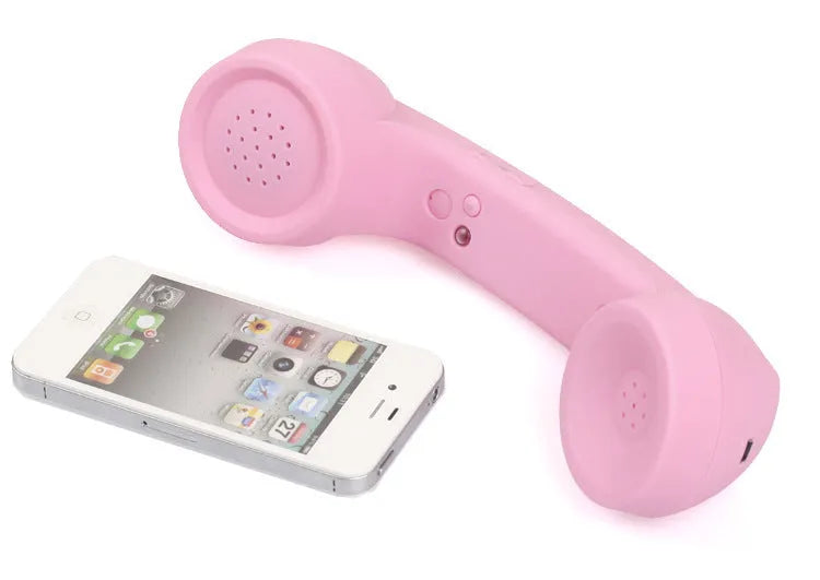 Retro-style Bluetooth wireless headset with ear-hook design in multiple colour options