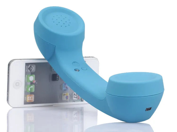 Retro-style Bluetooth wireless headset with ear-hook design in multiple colour options