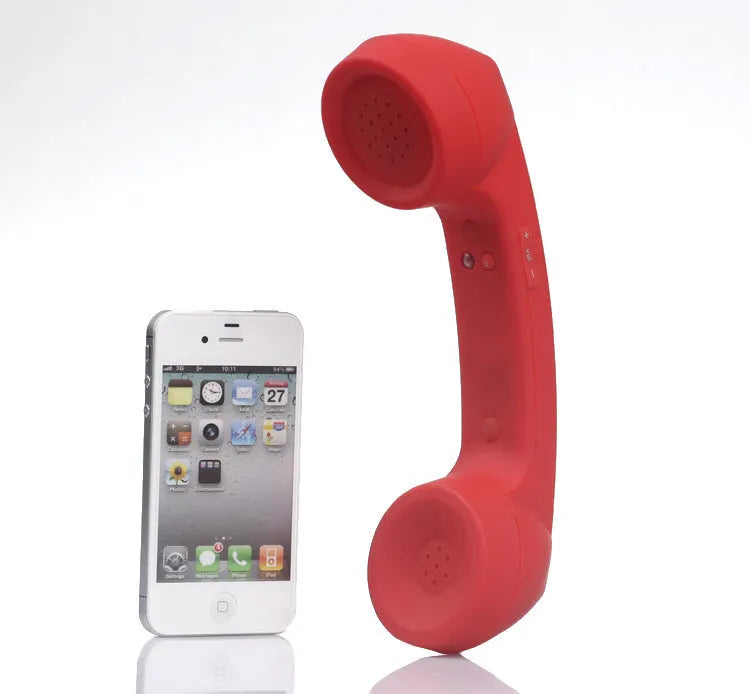 Retro-style Bluetooth wireless headset with ear-hook design in multiple colour options