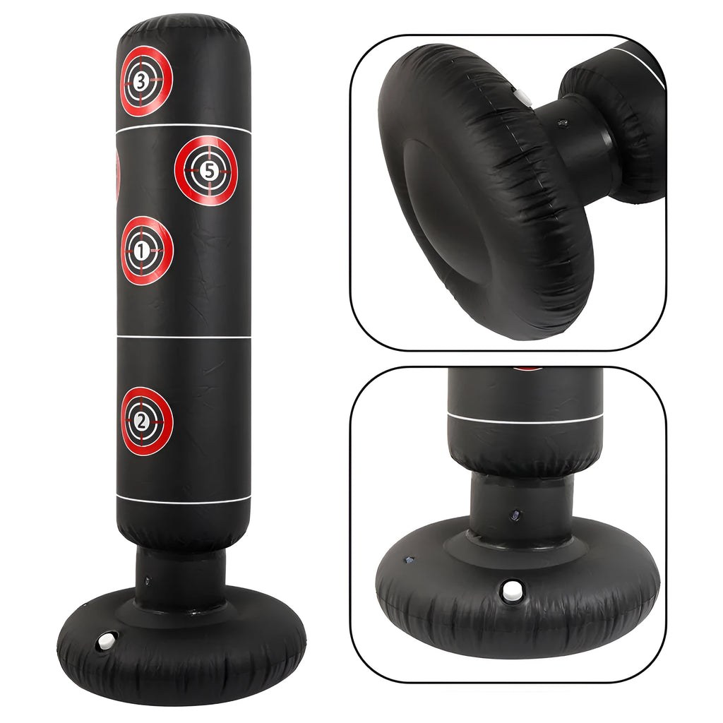 PVC inflatable boxing training column 1.6 metres high vertical tumbler fitness equipment