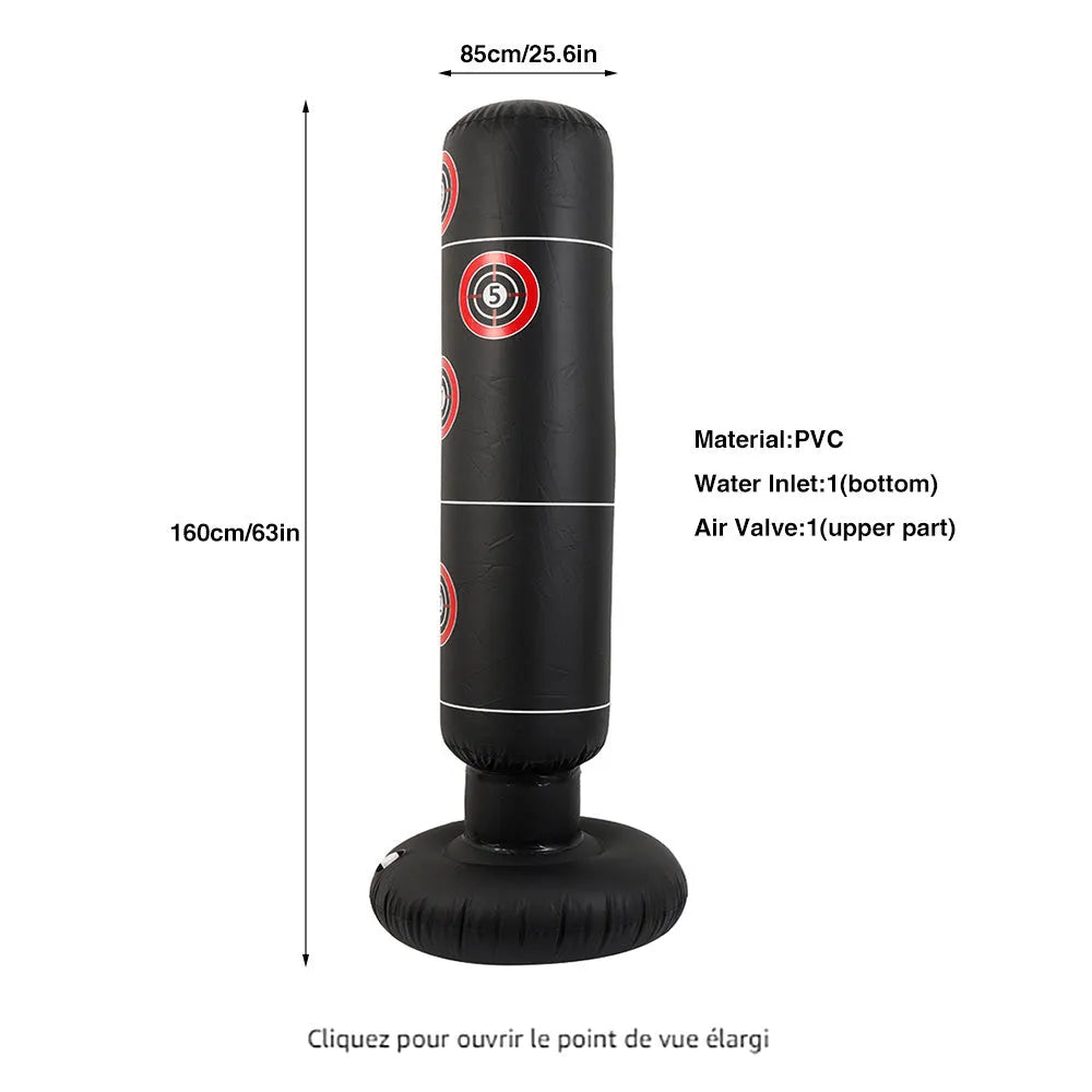 PVC inflatable boxing training column 1.6 metres high vertical tumbler fitness equipment