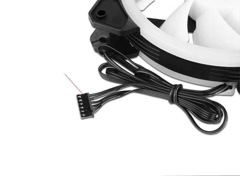 Camouflage patterned 12cm PC cooling fan with RGB LED lighting