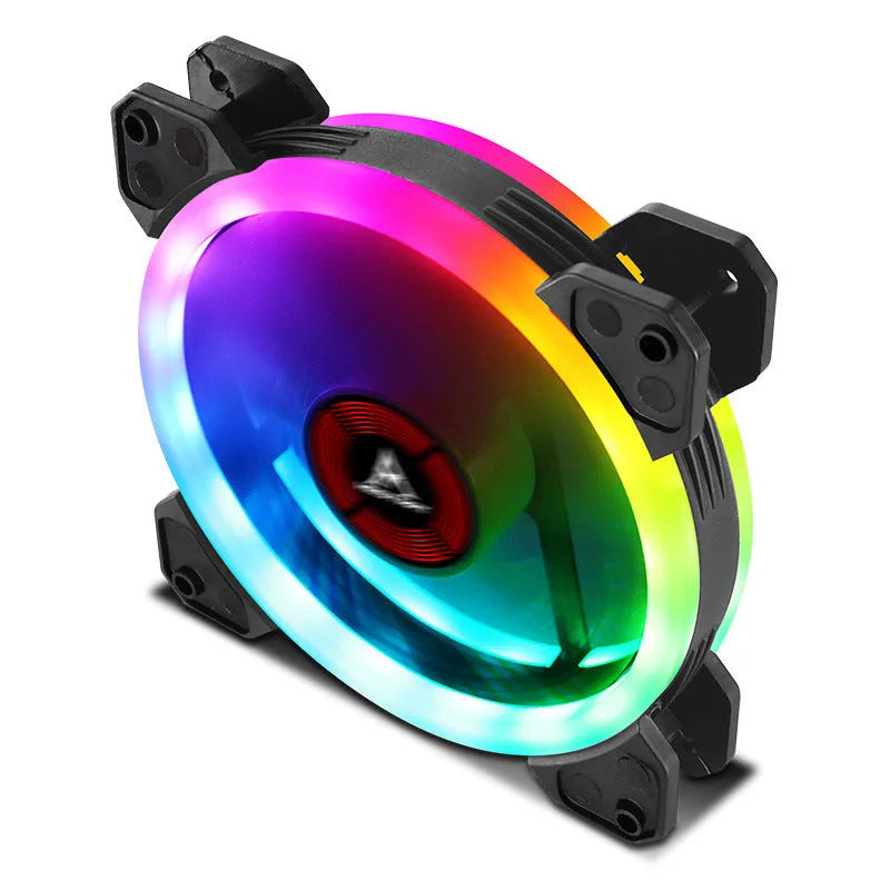 Camouflage patterned 12cm PC cooling fan with RGB LED lighting