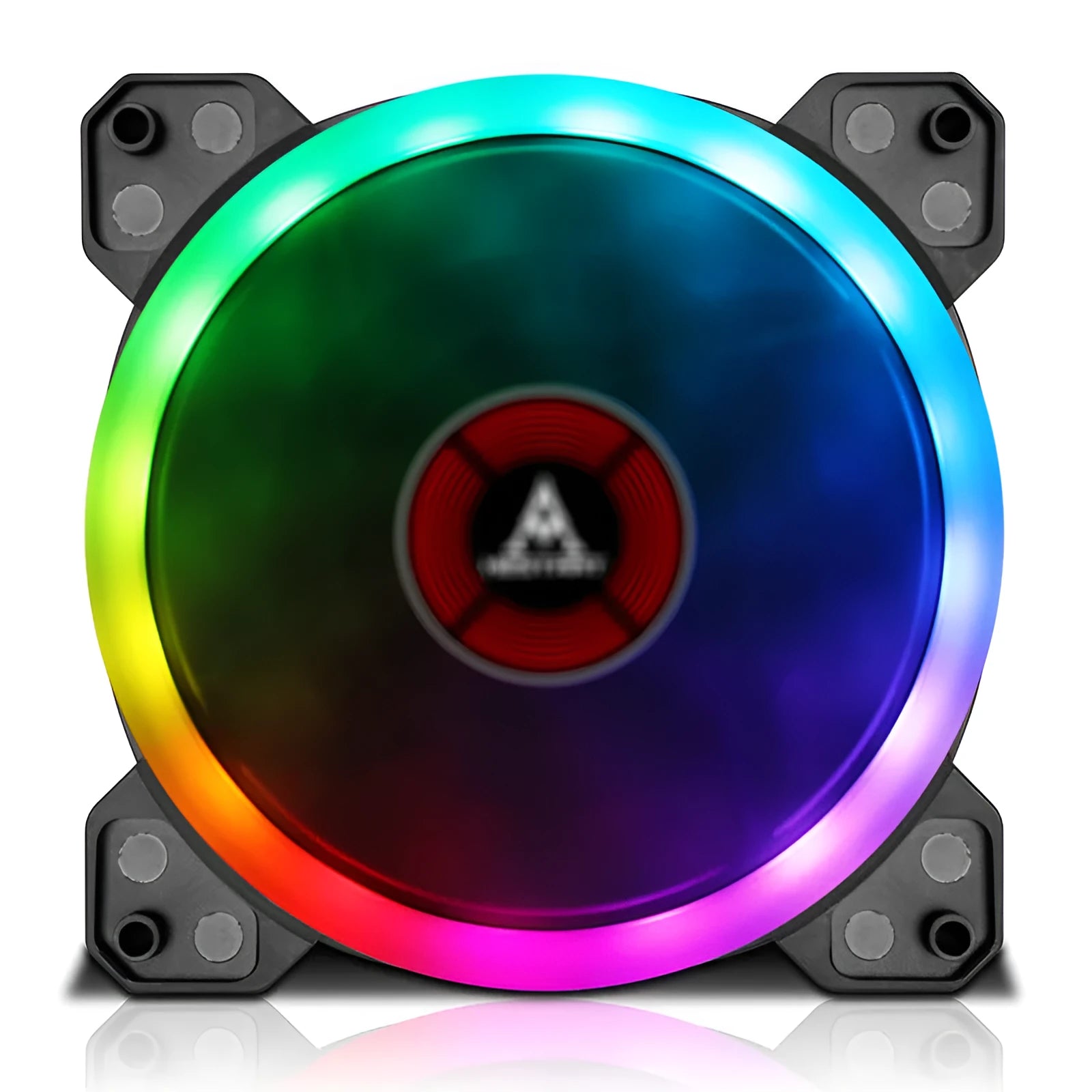Camouflage patterned 12cm PC cooling fan with RGB LED lighting
