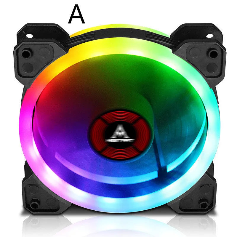 Camouflage patterned 12cm PC cooling fan with RGB LED lighting