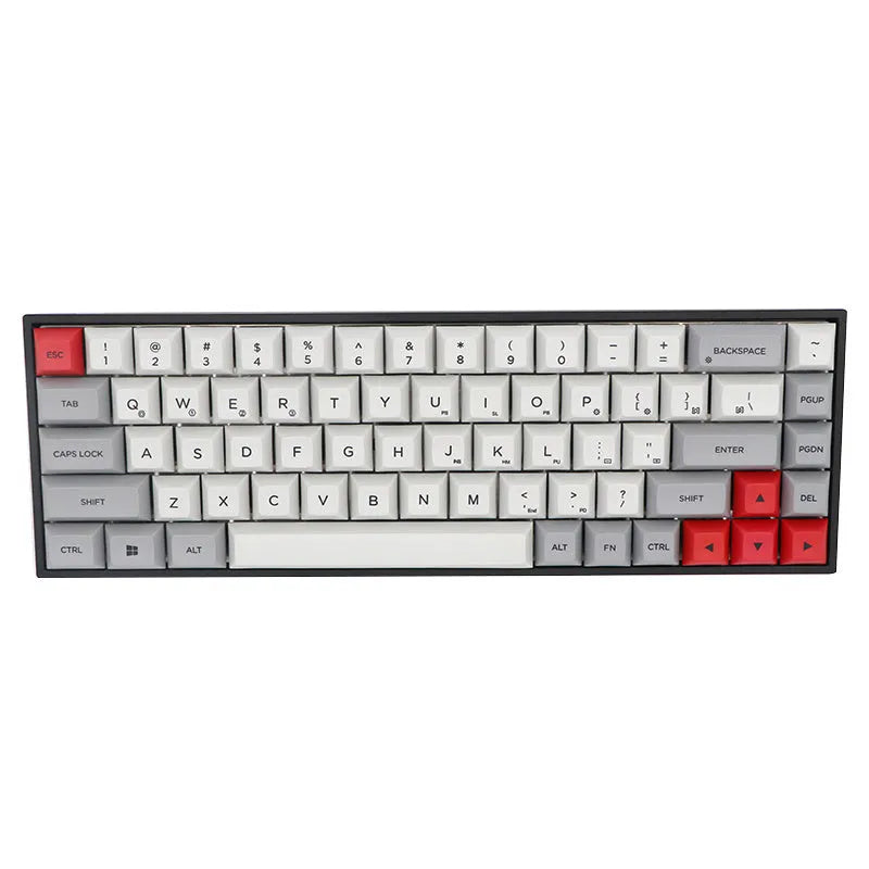 68-key PBT double-shot keycap set for mechanical keyboards, displayed in multiple colour options.
