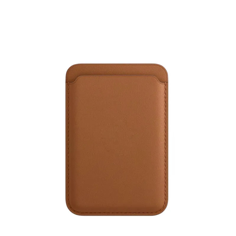 Magnetic card holder iPhone case in PU leather with MagSafe compatibility in multiple colour options