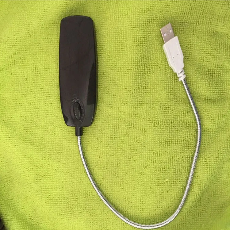 Flexible USB LED reading lamp with gooseneck design and clip attachment in multiple colours