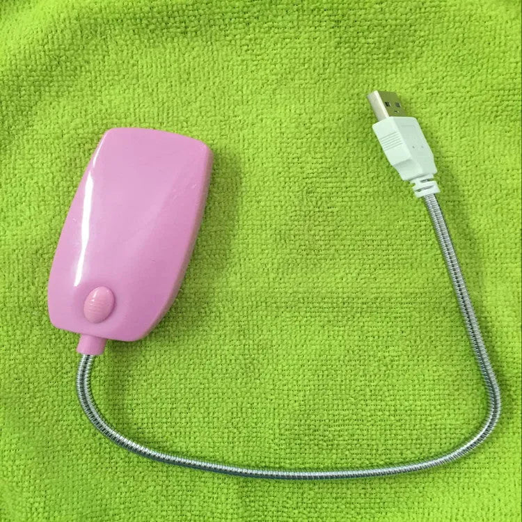 Flexible USB LED reading lamp with gooseneck design and clip attachment in multiple colours