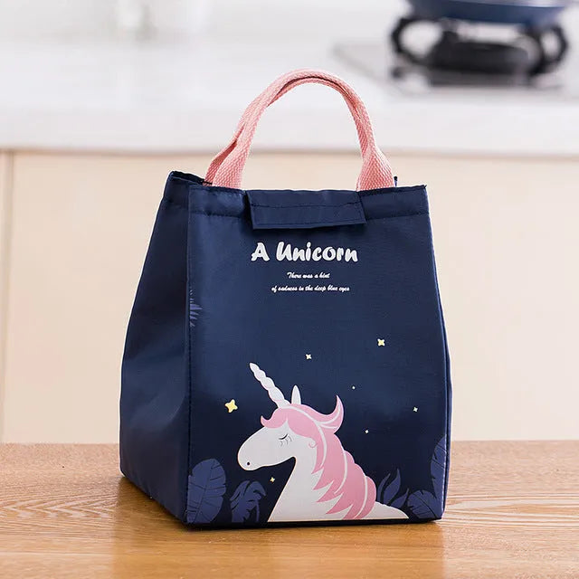 Thickened thermal insulation portable lunch box with integrated carrying bag in multiple colour designs