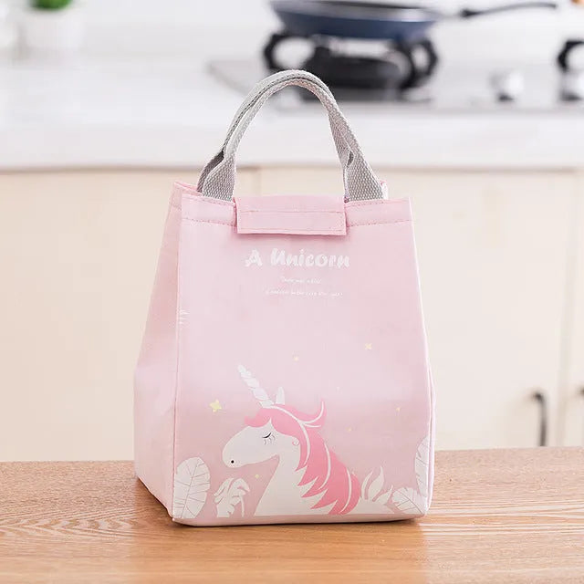 Thickened thermal insulation portable lunch box with integrated carrying bag in multiple colour designs