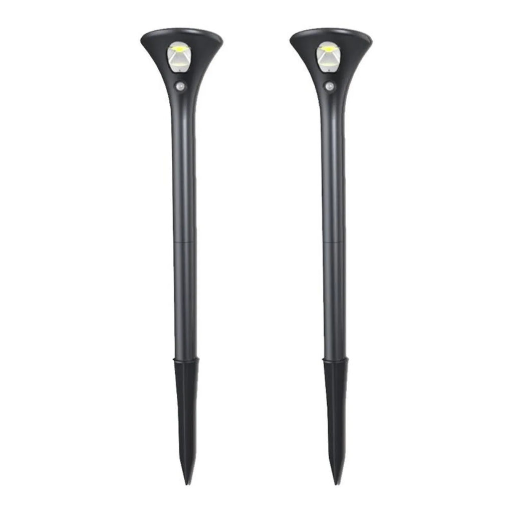 Solar induction ground plug light for outdoor garden with lamp pole and connecting tubes