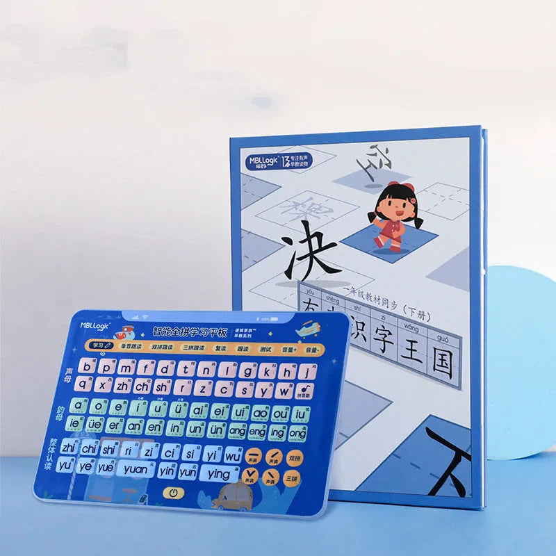 Interactive Chinese character training wall chart educational toy for children with audio.