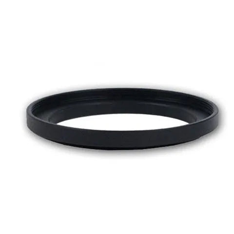 77mm half moon mirror camera filter with cleaning cloth and storage bag for creative photography effects.