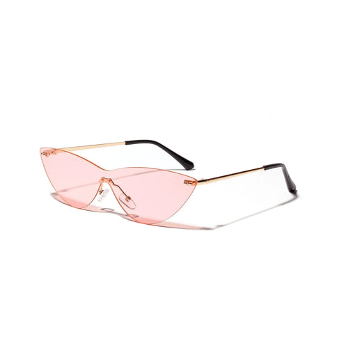 Brown vintage metal frame sunglasses for adults with UV400 protection