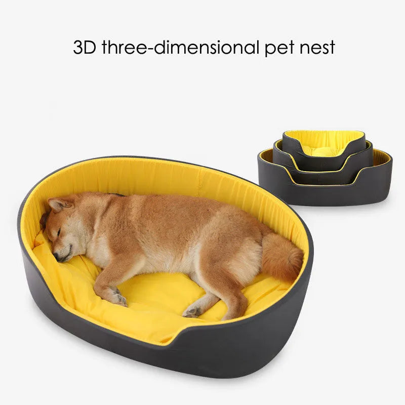 Washable cloth pet kennel in black or green available in small, medium and large sizes