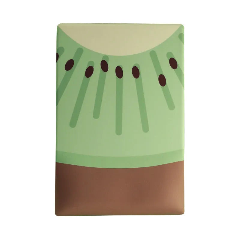 Kiwi fruit pattern mouse pad with silicone gel wrist cushion measuring 27cm by 18cm