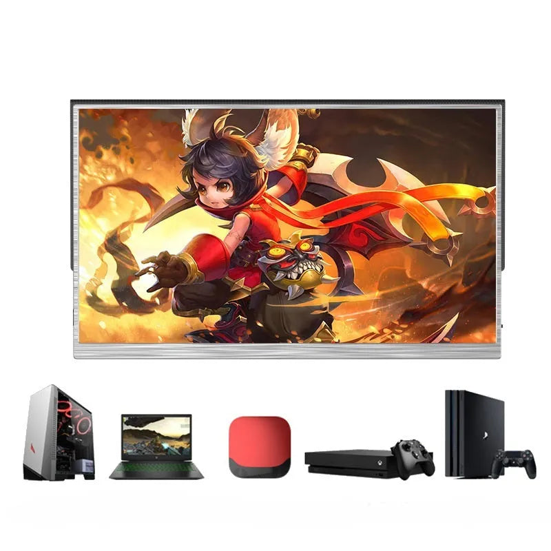 15-inch portable USB-C monitor with ultra-thin design for gaming consoles and laptops