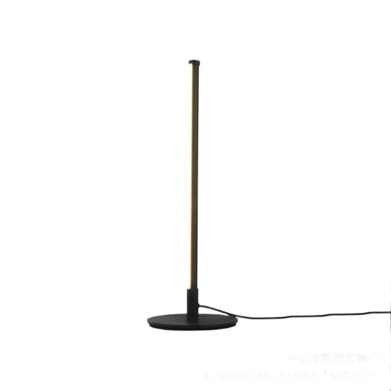 Nordic minimalism black or gold LED bedside table lamp with remote control measuring 150x150x440mm