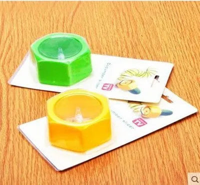Yellow and green kitchen spiral vegetable cutter with ABS plastic food-grade construction