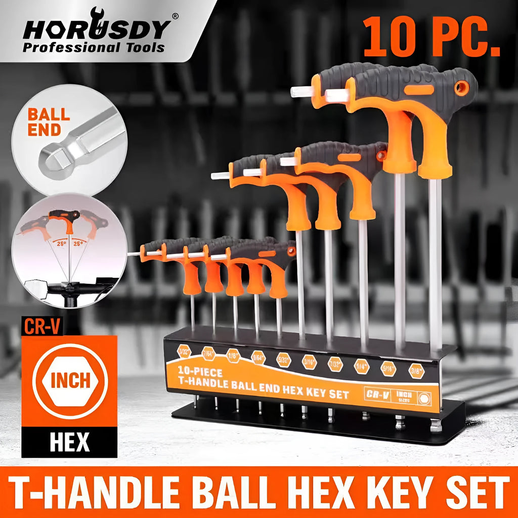 94223 torque manual wrench set 10 piece plated steel standard L size kit