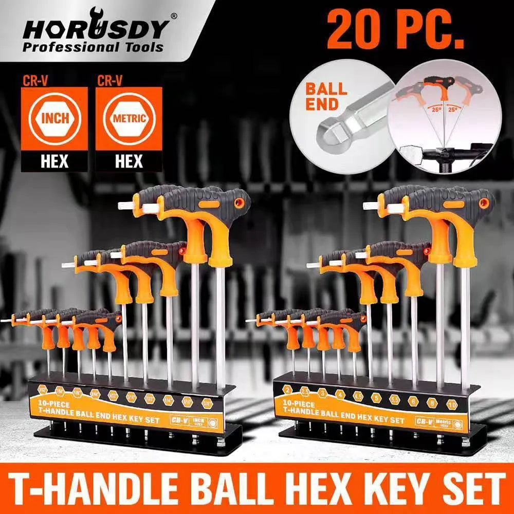 94223 torque manual wrench set 10 piece plated steel standard L size kit