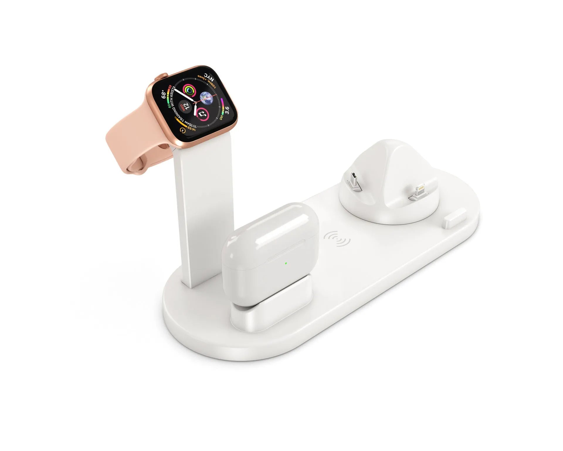 Three-in-one wireless charging bracket for iPhone, watch and headset charging