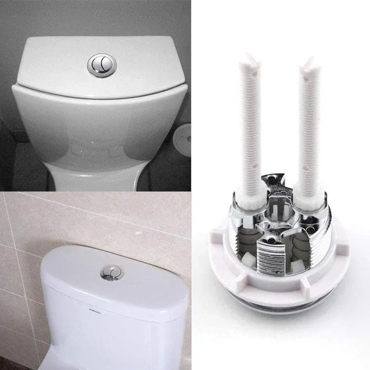 ABS plastic toilet flush button with double press mechanism and 38mm diameter for cistern replacement