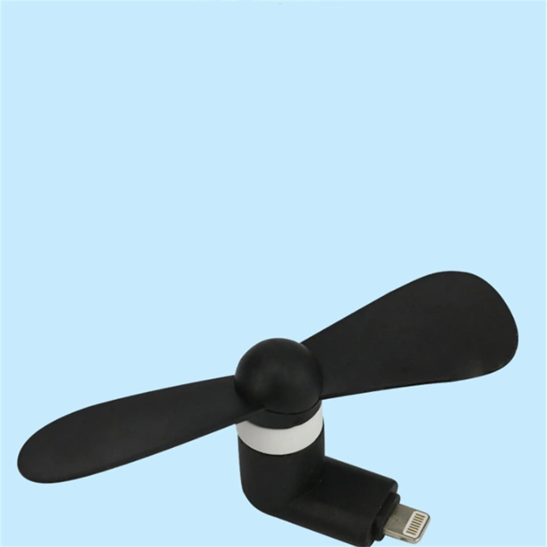 Mini handheld fan in six colours compatible with iPhone and Android phones